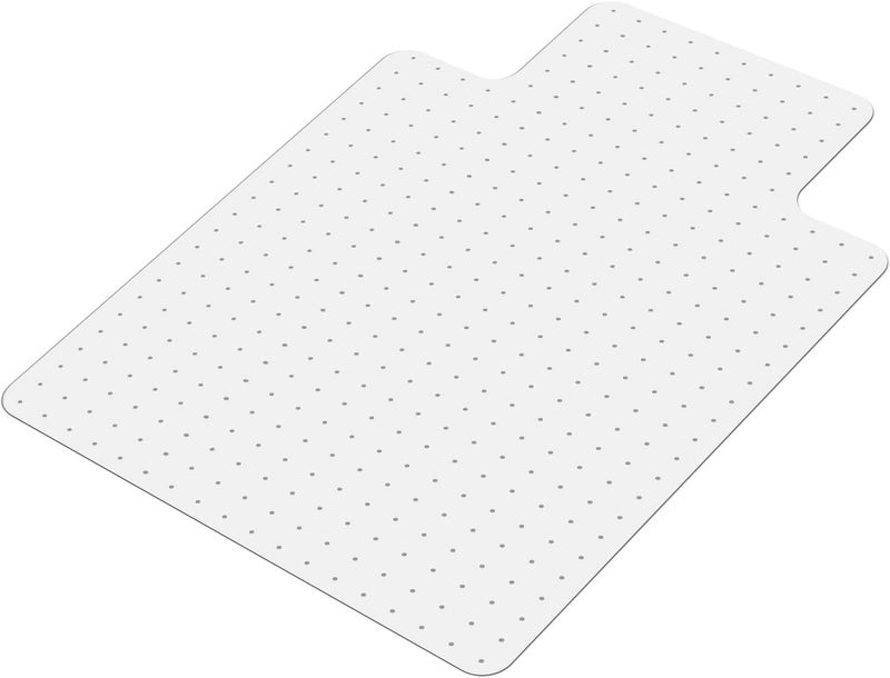 SALLOUS Clear Chair Mat for Carpet, 53" x 45" Heavy Duty Vinyl Floor Mat for Carpeted Floors, Gaming Chair Mat with Tap, Rolling Under Desk Floor Mat for Home Office - Image 1